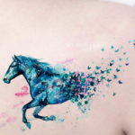 Фото тату лошадь для девушек 24.07.2019 №050 - horse tattoo for girls - tatufoto.com