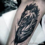 Фото тату лошадь для мужчин 24.07.2019 №002 - horse tattoo for men - tatufoto.com