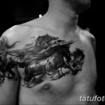 Фото тату лошадь для мужчин 24.07.2019 №016 - horse tattoo for men - tatufoto.com