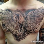 Фото тату лошадь на груди 24.07.2019 №008 - horse tattoo on chest - tatufoto.com