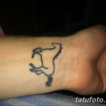 Фото тату лошадь на запястье 24.07.2019 №005 - horse tattoo on wrist - tatufoto.com