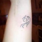 Фото тату лошадь на запястье 24.07.2019 №007 - horse tattoo on wrist - tatufoto.com