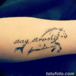 Фото тату лошадь на запястье 24.07.2019 №011 - horse tattoo on wrist - tatufoto.com