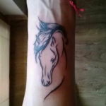 Фото тату лошадь на запястье 24.07.2019 №013 - horse tattoo on wrist - tatufoto.com