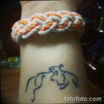 Фото тату лошадь на запястье 24.07.2019 №015 - horse tattoo on wrist - tatufoto.com