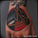 Фото тату лошадь на руке 24.07.2019 №005 - horse tattoo on hand - tatufoto.com
