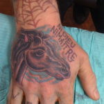 Фото тату лошадь на руке 24.07.2019 №018 - horse tattoo on hand - tatufoto.com