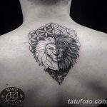 Фото тату орнамент лев 10.07.2019 №005 - tattoo ornament lion - tatufoto.com