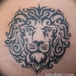 Фото тату орнамент лев 10.07.2019 №013 - tattoo ornament lion - tatufoto.com
