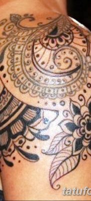 Фото тату орнамент на плече 10.07.2019 №007 — tattoo ornament on the shoul — tatufoto.com