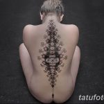 Фото тату орнамент на спине 10.07.2019 №025 - back tattoo ornament - tatufoto.com