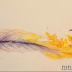 Фото тату перо феникса 18.07.2019 №030 - phoenix feather tattoo - tatufoto.com