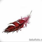 Фото тату перо феникса 18.07.2019 №040 - phoenix feather tattoo - tatufoto.com