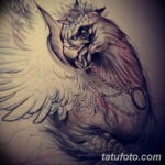 Фото тату птица феникс 18.07.2019 №004 - phoenix bird tattoo - tatufoto.com