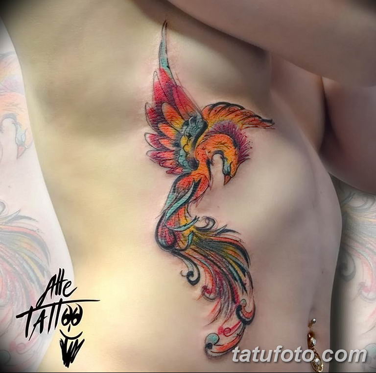 Tattoo phönix frau