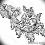Фото тату растительный орнамент 10.07.2019 №003 - tattoo floral ornament - tatufoto.com