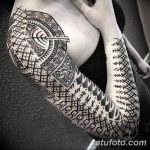 Фото тату рукав орнамент 10.07.2019 №002 - tattoo sleeve ornament - tatufoto.com