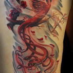 Фото тату феникс для девушек 18.07.2019 №009 - tattoo phoenix for girls - tatufoto.com