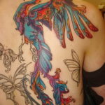 Фото тату феникс для девушек 18.07.2019 №062 - tattoo phoenix for girls - tatufoto.com