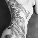 Фото тату феникса на бедре 18.07.2019 №019 - phoenix tattoo on the thigh - tatufoto.com