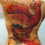 Фото цветное тату феникс 16.07.2019 №002 - color phoenix tattoo - tatufoto.com
