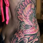 Фото цветное тату феникс 16.07.2019 №021 - color phoenix tattoo - tatufoto.com