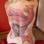 Фото цветное тату феникс 16.07.2019 №025 - color phoenix tattoo - tatufoto.com