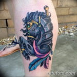 Фото черная лошадь тату 24.07.2019 №026 - black horse tattoo - tatufoto.com