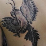 Фото черный феникс тату 16.07.2019 №005 - black phoenix tattoo - tatufoto.com