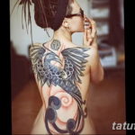 Фото черный феникс тату 16.07.2019 №009 - black phoenix tattoo - tatufoto.com