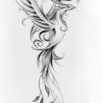 Фото эскиз татуировки феникс 18.07.2019 №010 - phoenix tattoo sketch - tatufoto.com