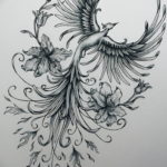 Фото эскиз татуировки феникс 18.07.2019 №013 - phoenix tattoo sketch - tatufoto.com
