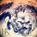 Фото эскиз татуировки феникс 18.07.2019 №021 - phoenix tattoo sketch - tatufoto.com