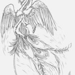 Фото эскиз татуировки феникс 18.07.2019 №024 - phoenix tattoo sketch - tatufoto.com