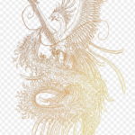 Фото эскиз татуировки феникс 18.07.2019 №042 - phoenix tattoo sketch - tatufoto.com