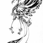 Фото эскиз татуировки феникс 18.07.2019 №043 - phoenix tattoo sketch - tatufoto.com