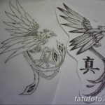 Фото эскиз татуировки феникс 18.07.2019 №044 - phoenix tattoo sketch - tatufoto.com