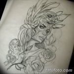 эскиз тату эльф 16.07.2019 №074 - sketch tattoo elf - tatufoto.com