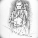 эскиз тату эльф 16.07.2019 №107 - sketch tattoo elf - tatufoto.com