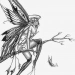 эскиз тату эльф 16.07.2019 №124 - sketch tattoo elf - tatufoto.com