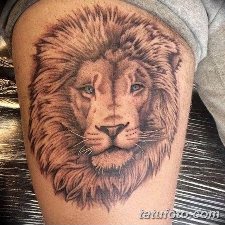 Фото красивое тату лев 12.08.2019 № 043 - beautiful lion tattoo - tatufoto....