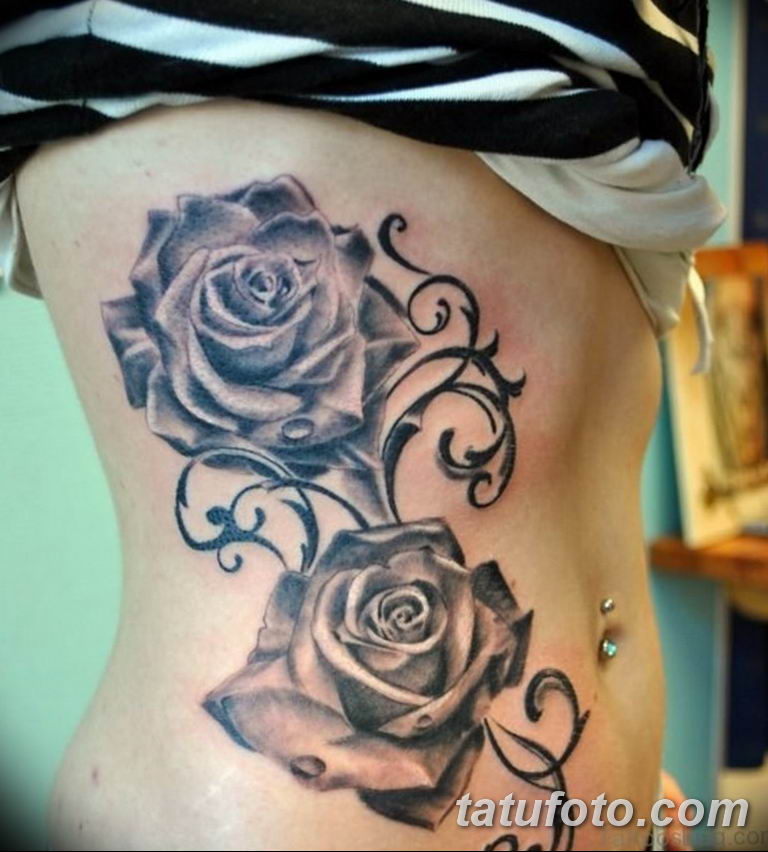 Фото красивые розы тату 12.08.2019 № 047 - beautiful roses tattoo - tatufot...