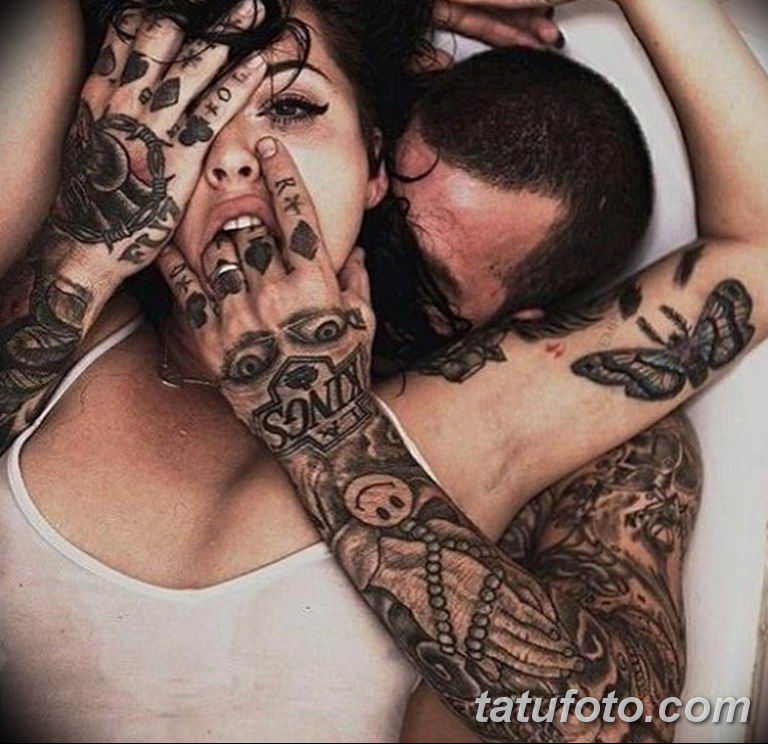 Красивые татуированные пары