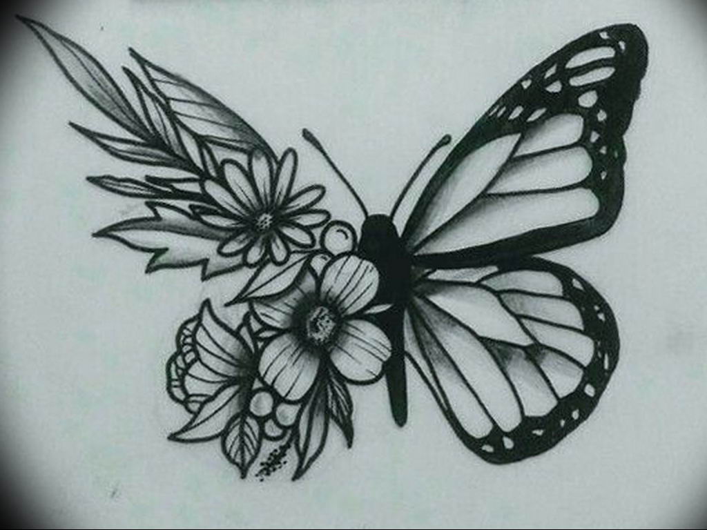 Фото тату бабочка маленькая эскиз 14.08.2019 № 027 - butterfly tattoo small...
