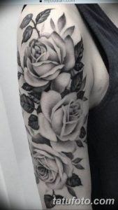 Фото красивые розы тату 12.08.2019 №002 - beautiful roses tattoo - tatufoto.com