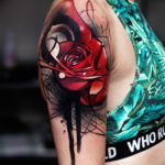 Фото красивые розы тату 12.08.2019 №016 - beautiful roses tattoo - tatufoto.com