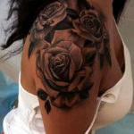 Фото красивые розы тату 12.08.2019 №032 - beautiful roses tattoo - tatufoto.com