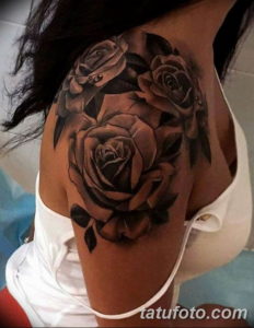 Фото красивые розы тату 12.08.2019 №032 - beautiful roses tattoo - tatufoto.com