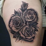 Фото красивые розы тату 12.08.2019 №038 - beautiful roses tattoo - tatufoto.com