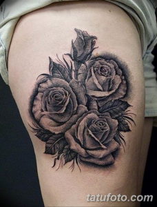 Фото красивые розы тату 12.08.2019 №038 - beautiful roses tattoo - tatufoto.com